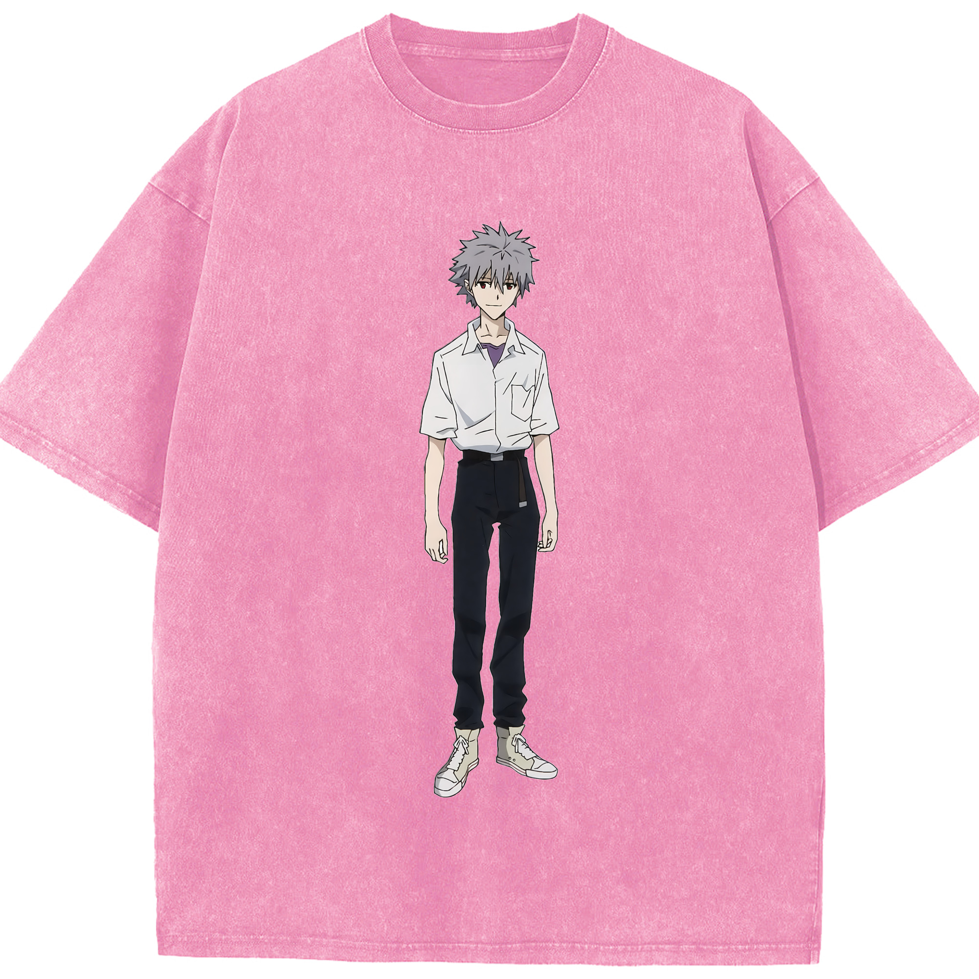 （画像用） EVA 新世紀エヴァンゲリオン 綿100% ヴィンテージ風 半袖Tシャツ（フロントプリント）